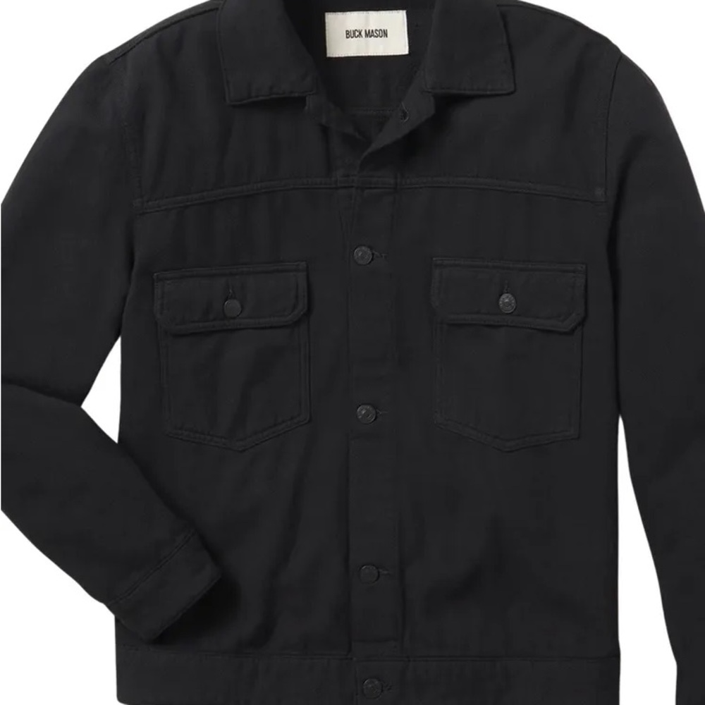 Buck Madon Men's Black Denim Jacket - XXL